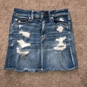 AE Next Level Stretch Denim Skirt Size 2